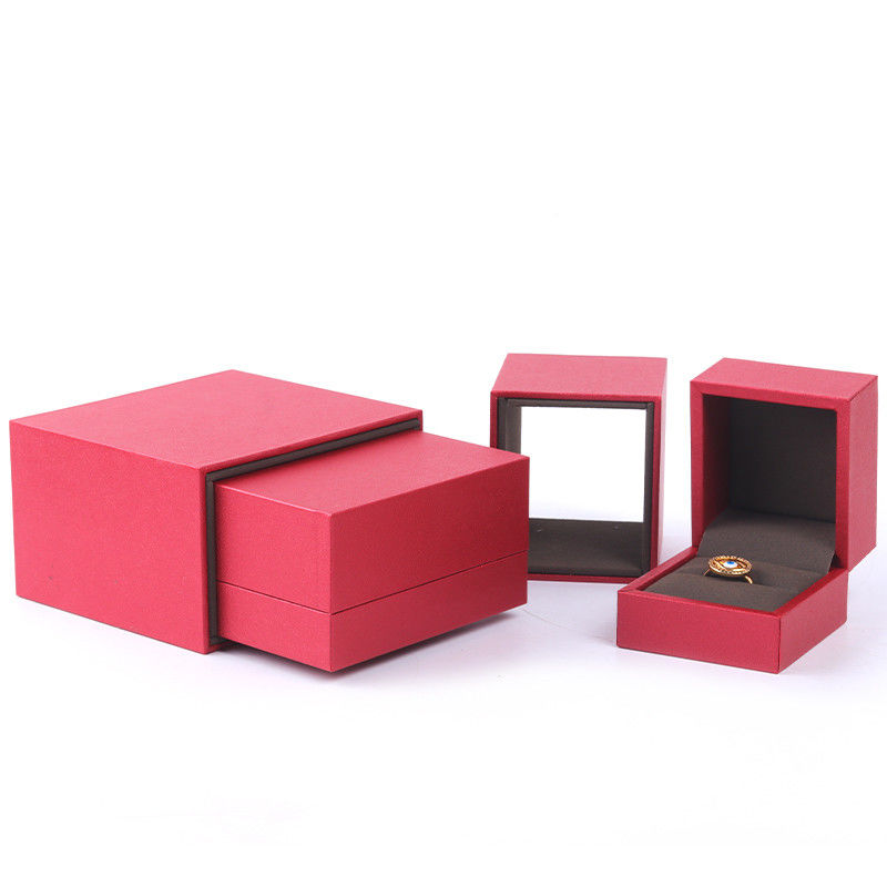 Custom Pull Out Paper Jewellery Box Necklace Case For Jewelry Organization