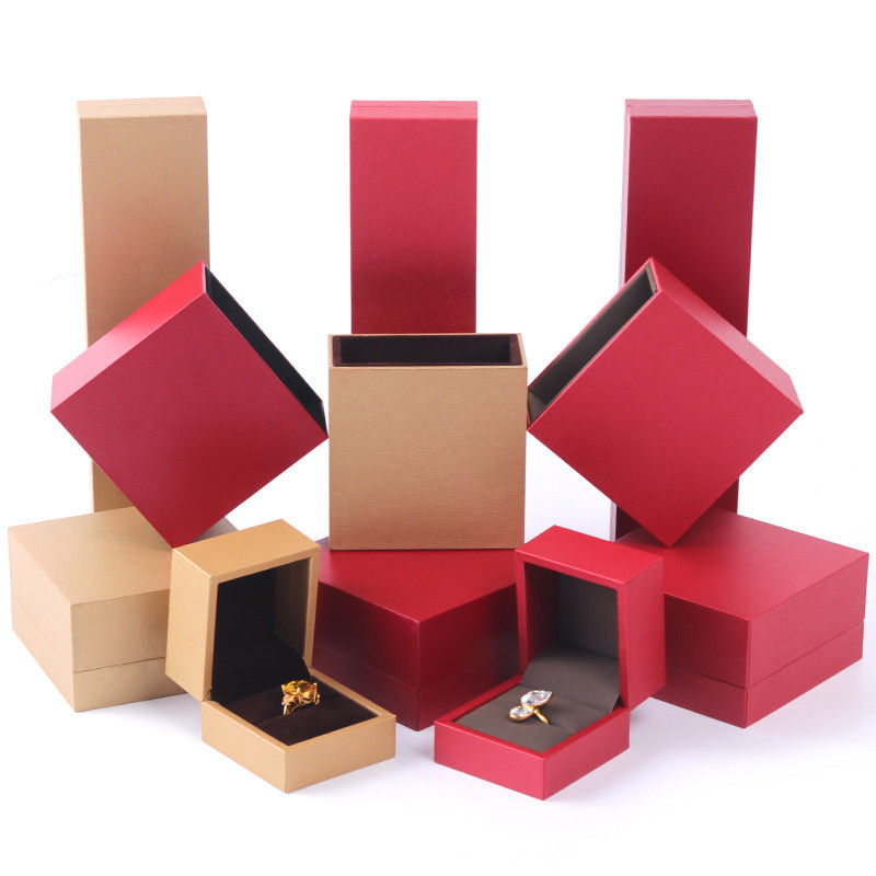 Customized Size cardboard jewelry box , Jewelry Paper Box Set Packaging