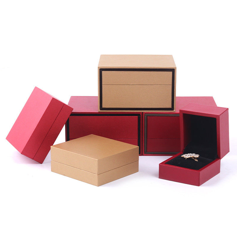 Customized Size cardboard jewelry box , Jewelry Paper Box Set Packaging