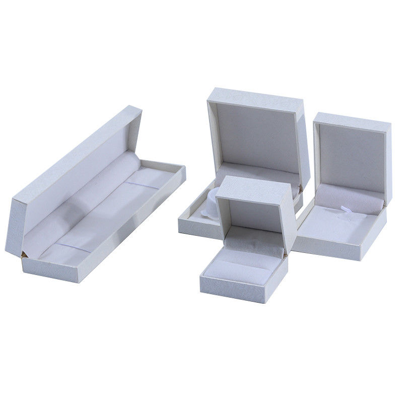 Handmade Eco Cardboard flip white Jewelry Box customizable jewellery box