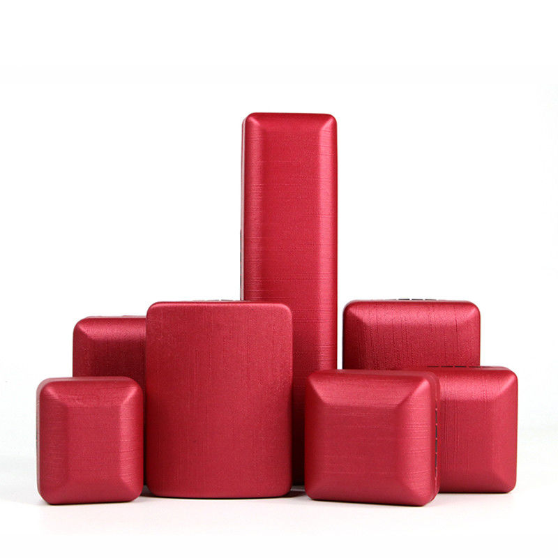 Red PU Leather Jewelry Box for Rings and Sets Customized Hanhong Design Iron Material