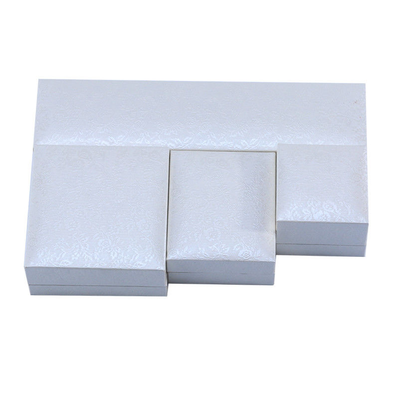 Handmade Eco Cardboard flip white Jewelry Box customizable jewellery box