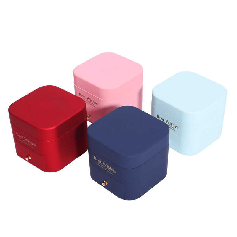 Custom Size Rose Immortal Drawer Flower Jewellery Box For Stud Earrings Pendant