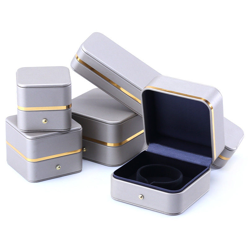 Embossing Logo Hanhong Custom Leather Jewelry Box for Grade Bracelet Necklace Watch