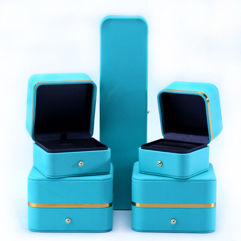 Grade Rectangle PU Leather Jewelry Packaging Box for Bracelet Necklace Watch and Ring