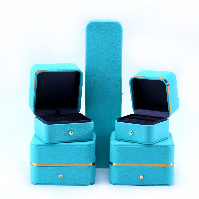 Grade Rectangle PU Leather Jewelry Packaging Box for Bracelet Necklace Watch and Ring