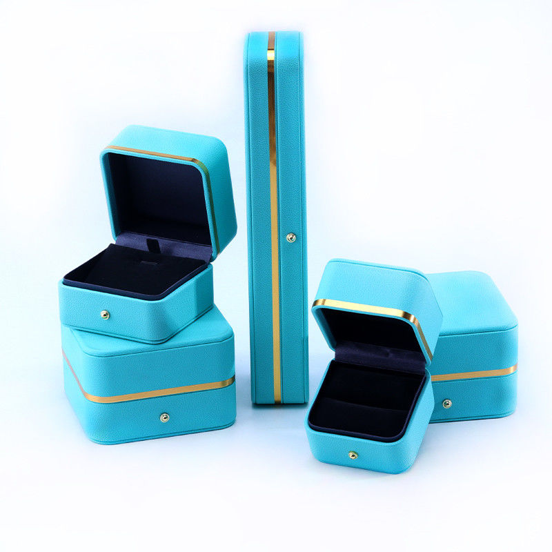 Grade Rectangle PU Leather Jewelry Packaging Box for Bracelet Necklace Watch and Ring