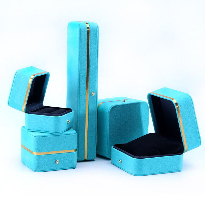Grade Rectangle PU Leather Jewelry Packaging Box for Bracelet Necklace Watch and Ring