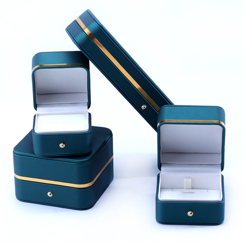 10*10*5.5cm Handmade Luxury Leather Jewelry Box for End Accessories Made in Hanhong