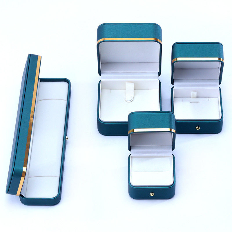 10*10*5.5cm Handmade Luxury Leather Jewelry Box for End Accessories Made in Hanhong