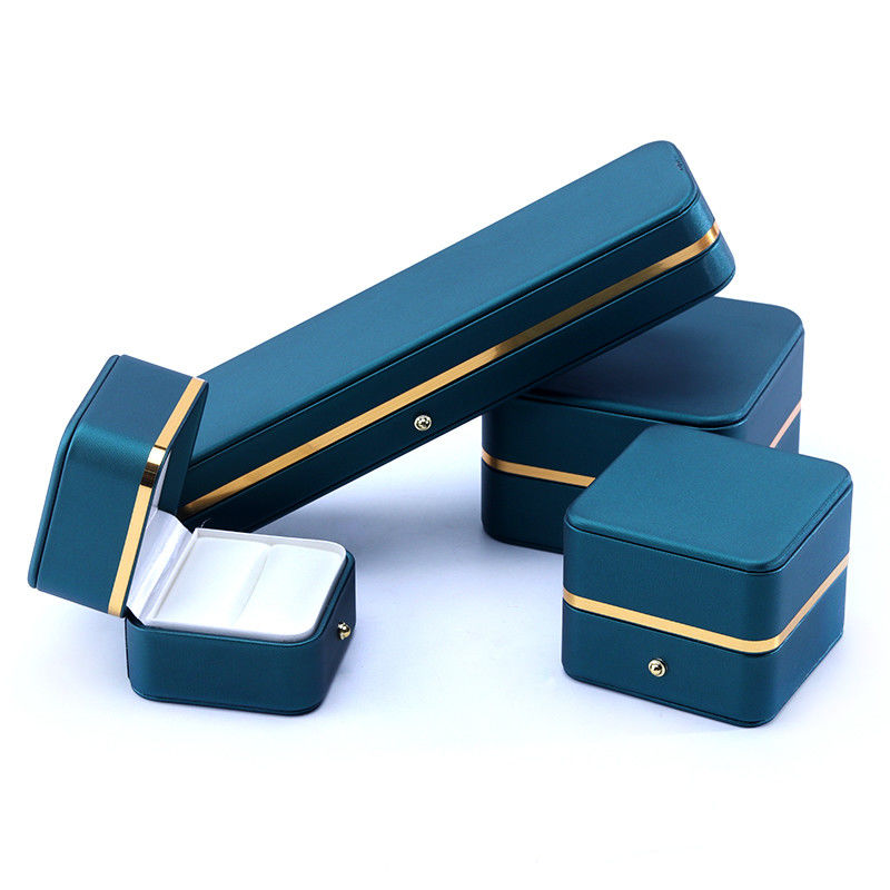 10*10*5.5cm Handmade Luxury Leather Jewelry Box for End Accessories Made in Hanhong