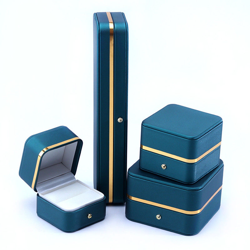 10*10*5.5cm Handmade Luxury Leather Jewelry Box for End Accessories Made in Hanhong