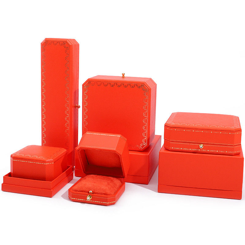 Customized Color Cardboard Paper Jewelry Box For Bracelet Earrings Necklace Ring