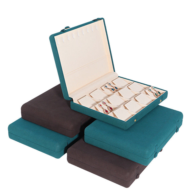 Leather Jewelry Box for Elegant and Secure Storage of Necklace Bracelet Earrings Set
