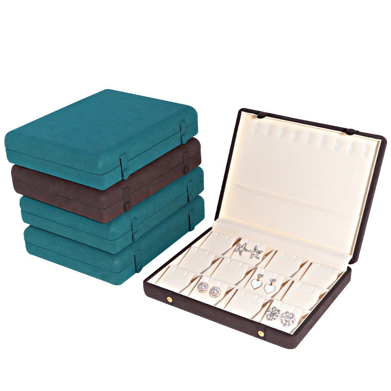 Leather Jewelry Box for Elegant and Secure Storage of Necklace Bracelet Earrings Set