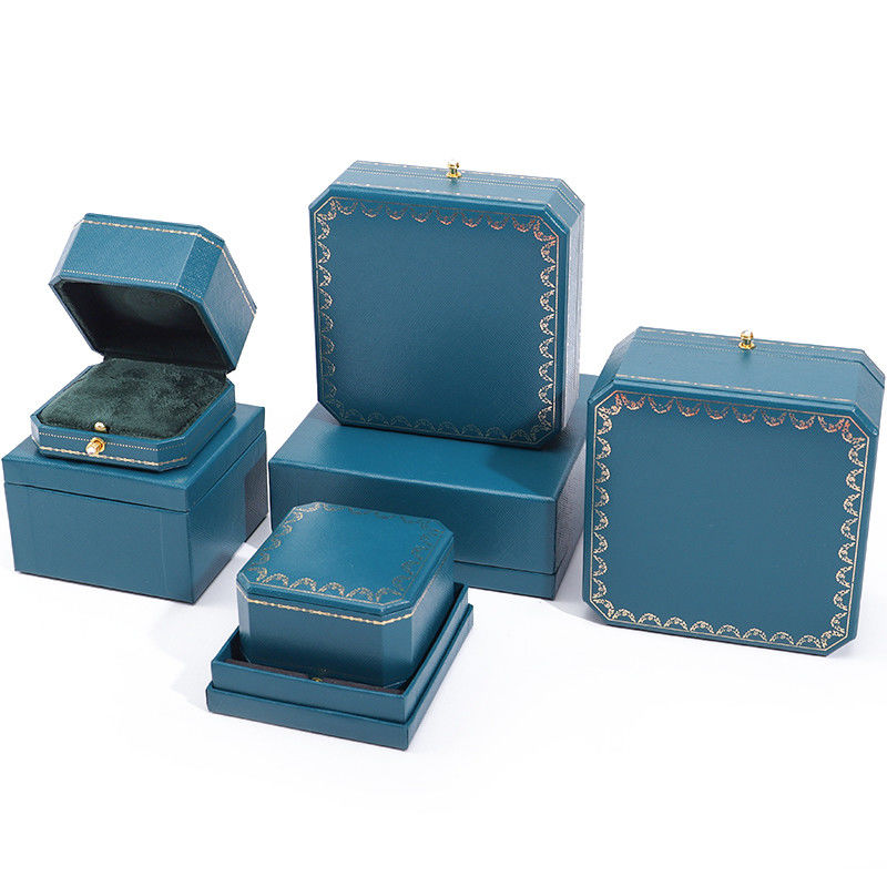 Customized Color Paper Velvet Jewelry Packaging Box For Bracelet Earrings Necklace Ring