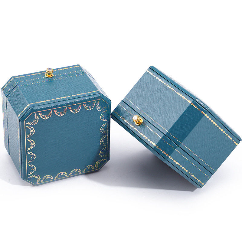 Customized Color Paper Velvet Jewelry Packaging Box For Bracelet Earrings Necklace Ring
