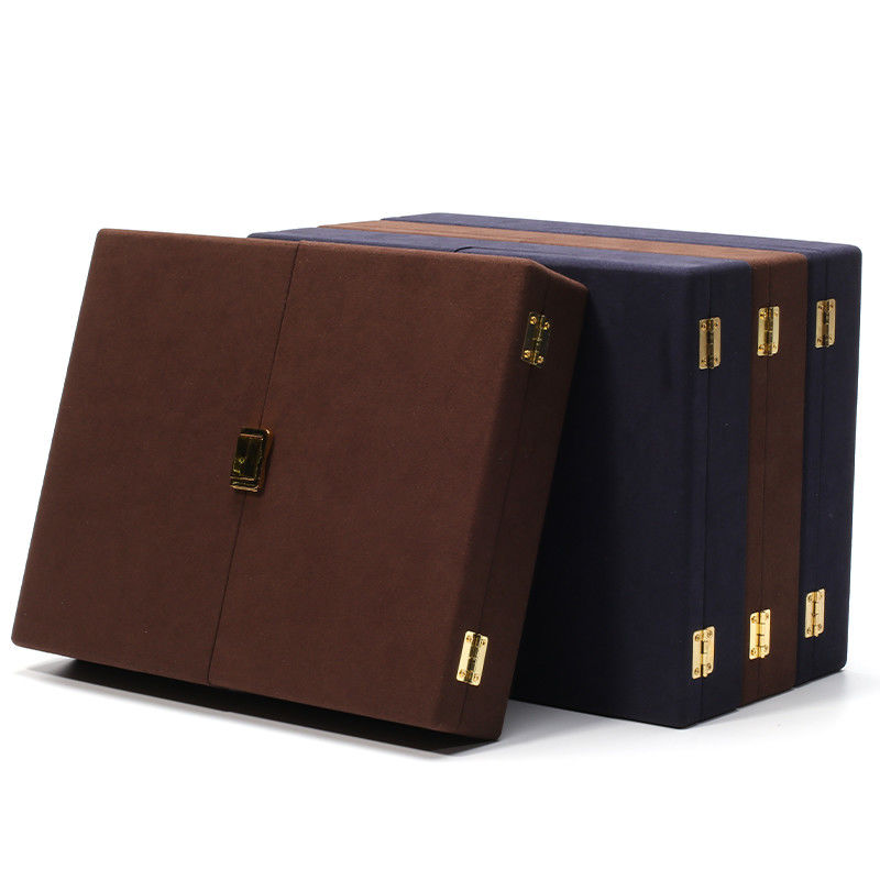 Luxury Packaging Microfiber Jewelry Box for Rings Stud Earrings Bracelet and Necklace