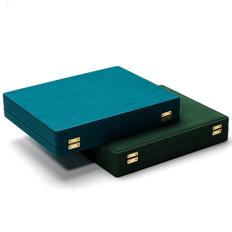 Portable PU Leather Travel Jewelry Box for Blue Earrings Stud Earring Case Organizer