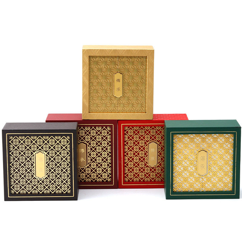 Ancient Style Cardboard Paper Jewelry Packaging Box with Textured Decor