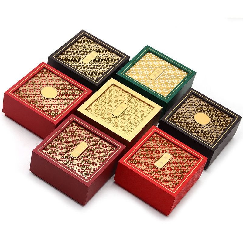 Ancient Style Cardboard Paper Jewelry Packaging Box with Textured Decor