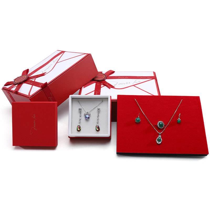 Luxury Storage Cardboard Paper Jewelry Gift Box With Pop Up Greeting Card