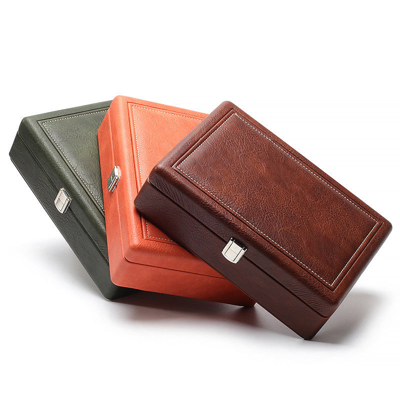 Portable Spacious Space Faux Leather Jewelry Luxury Buckle Organizer for Travel