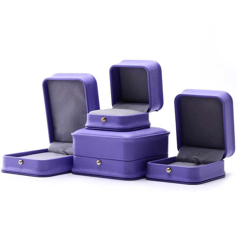Eye Catching Purple Soft Velvet Jewelry Storage Box Package for Ring Pendant