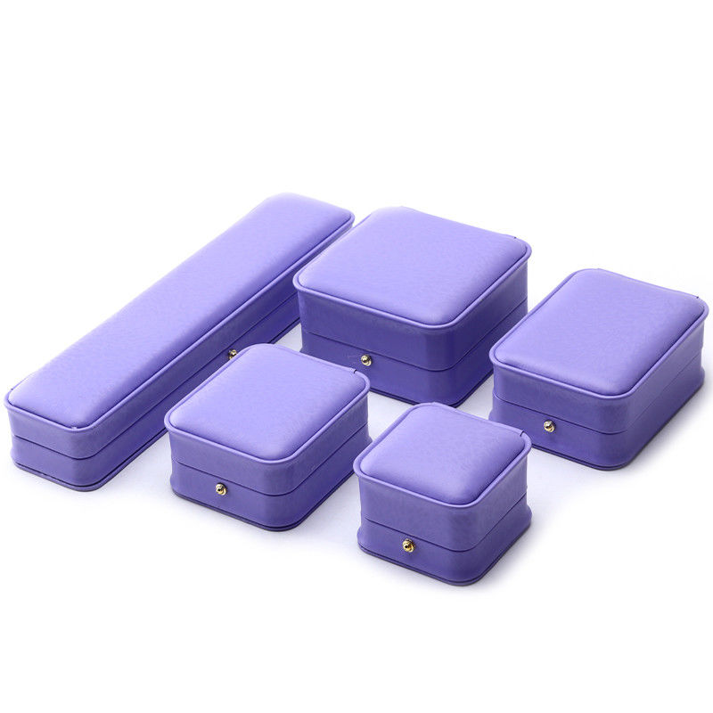 Eye Catching Purple Soft Velvet Jewelry Storage Box Package for Ring Pendant