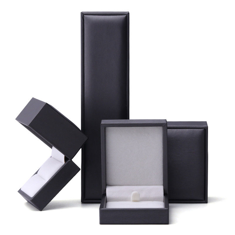 Soft Touch Brush Finishing PU Leather Jewelry Packaging Box Set Luxury Organizer