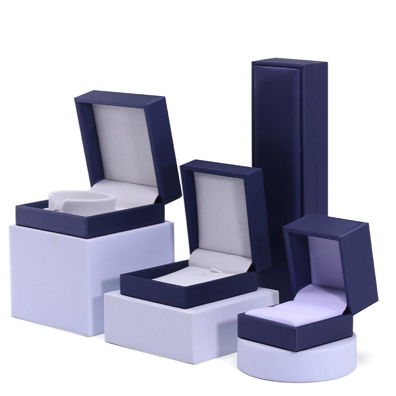 Brush Finishing Soft Faux Leather Jewelry Storage Box Package for Rings Pendant