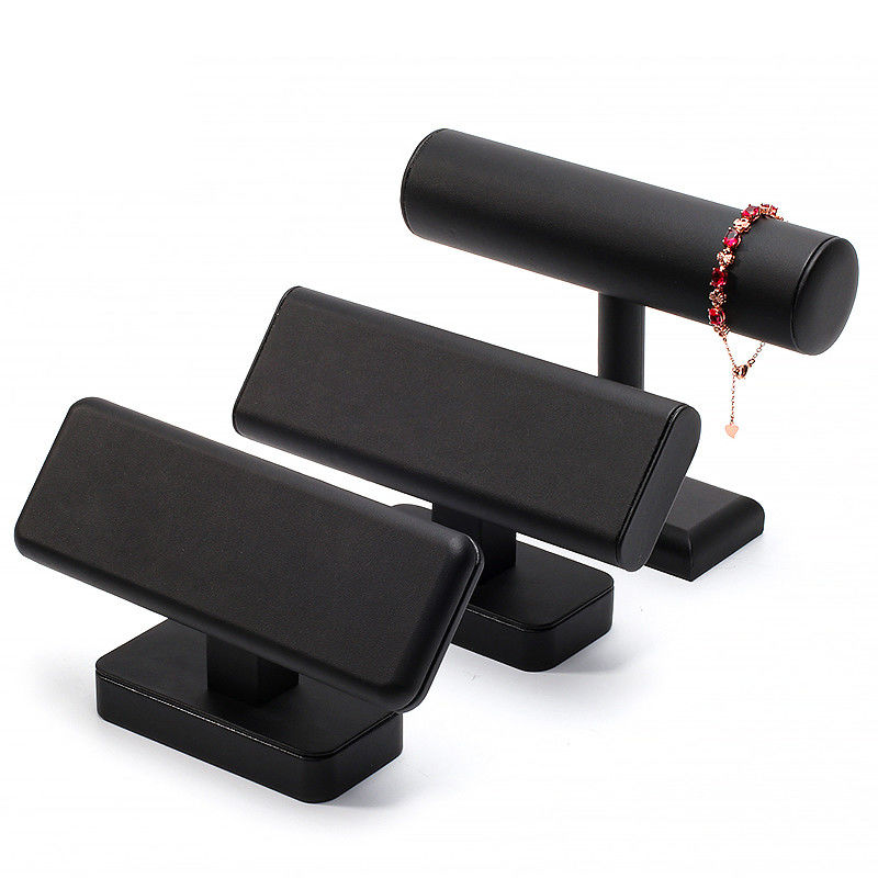 T Shaped Plastic Cylinder Jewelry Display Stand For Bracelet Pendant Watch Show