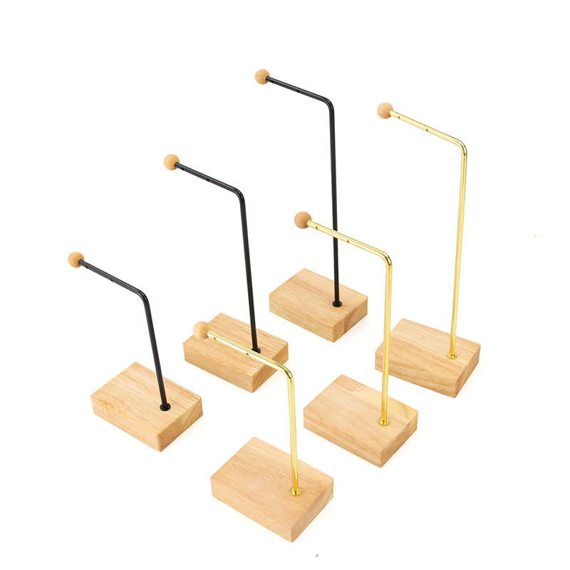 Portable L Shaped Metal Pendant Display Stand for Jewelry Luxury Show Exhibition