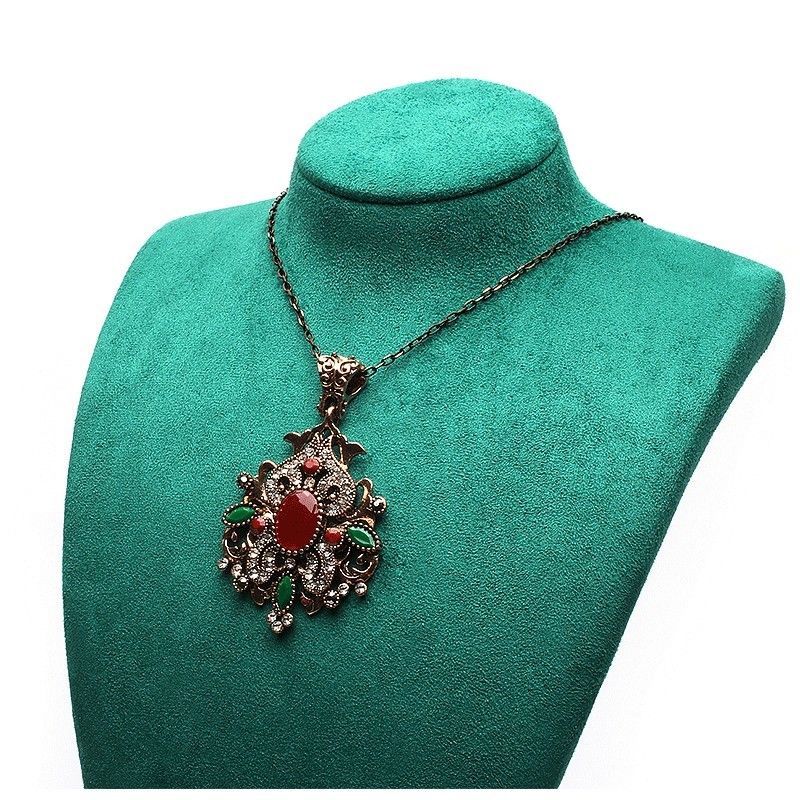 Portable Detachable Soft Velvet Jewelry Organizer Mannequin Luxury Display Bust