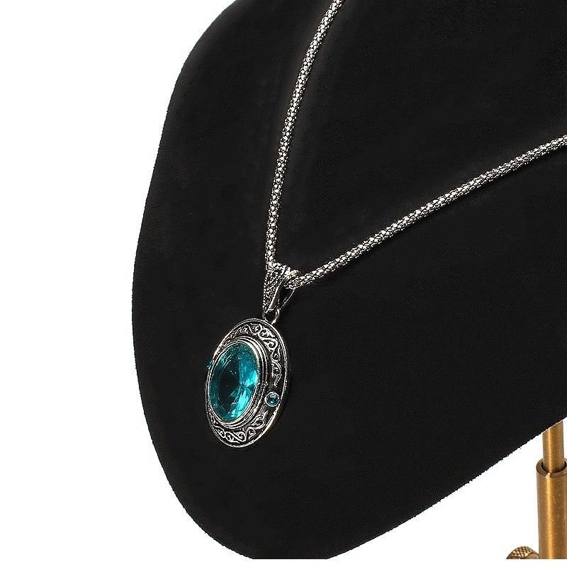 Multi Sizes Soft Velvet Cover Jewelry Display Bust Pendant Exhibition Stand