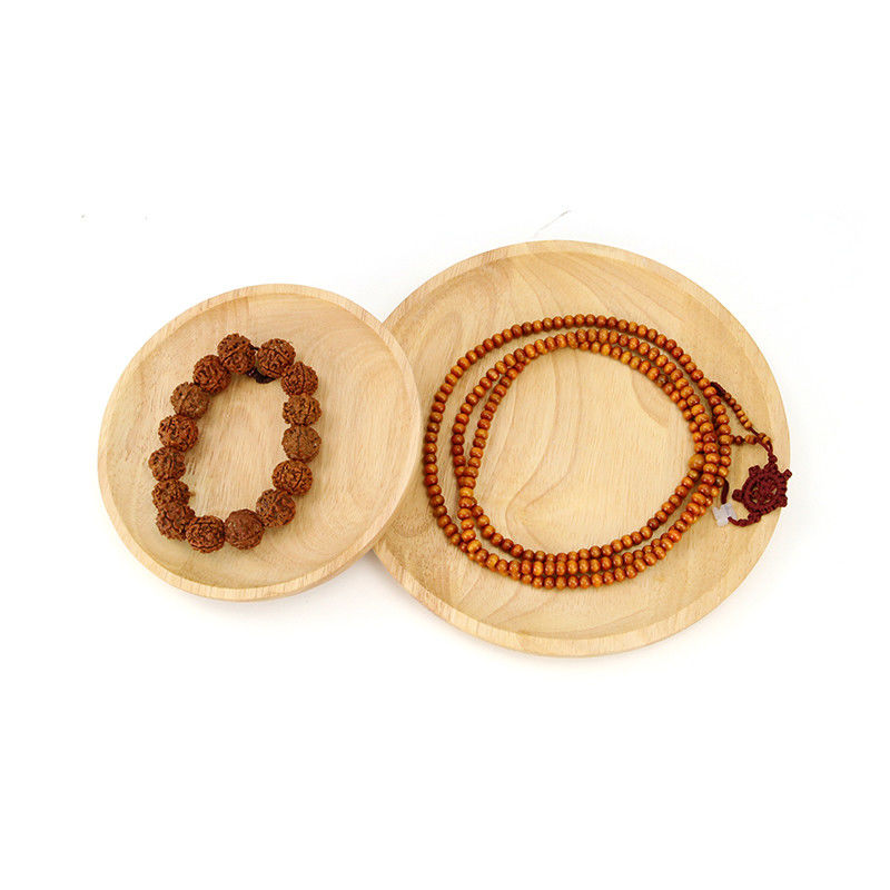 Multiple Shapes Jewelry Display Plate Wooden Bracelet Display Exhibition Tray