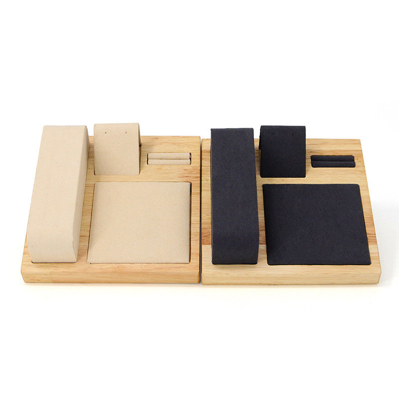Multipurpose Wooden Luxury Jewelry Display Tray for Watch Pendant Ear Studs
