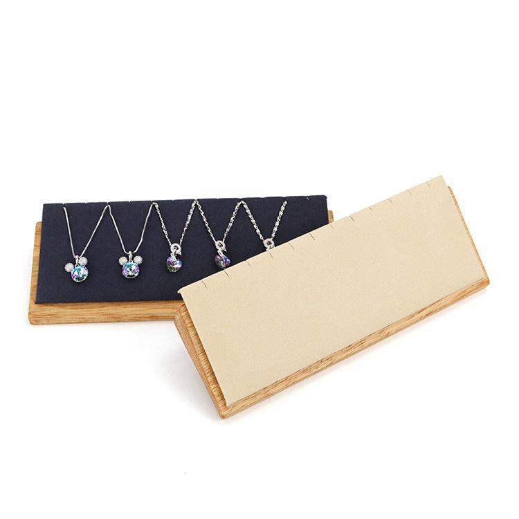 Wooden Multi Cells Pendant Display Plate Necklace Jewelry Exhibition Tray