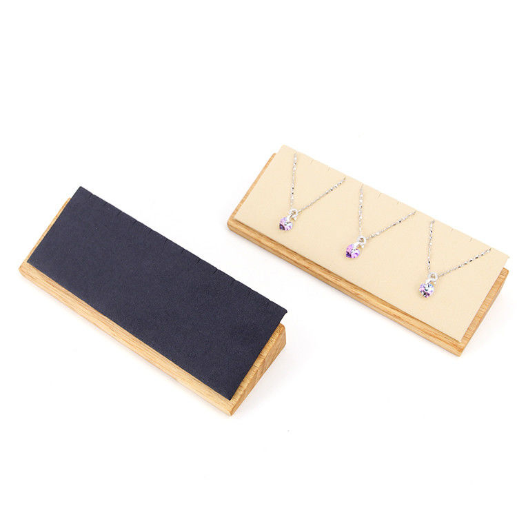 Wooden Multi Cells Pendant Display Plate Necklace Jewelry Exhibition Tray