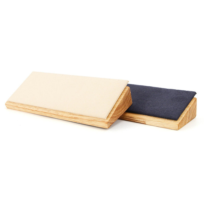 Wooden Multi Cells Pendant Display Plate Necklace Jewelry Exhibition Tray