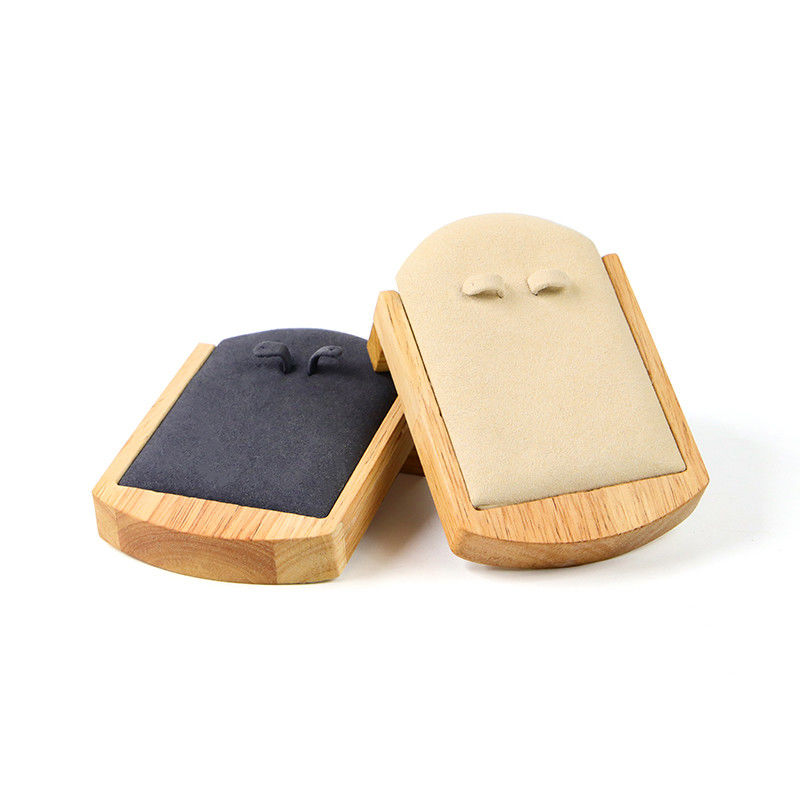 OEM Discreet Wooden Earrings Display Holder Jewelry Pendant Exhibition Props