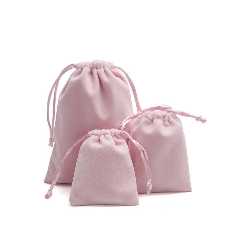 Anti Scratch Drawstring Velvet Jewelry Bag Pouch For Jewelry Luxury Gift Packaging