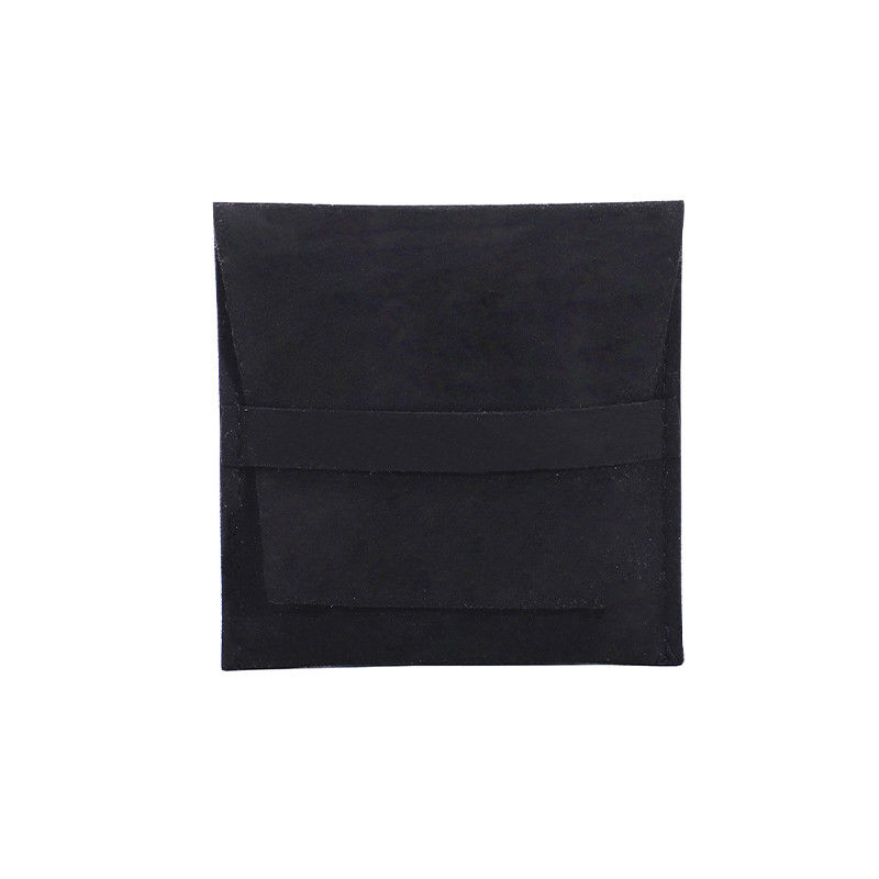 Soft Touch Microfiber Jewelry Storage Pouch with Removable Divider for Earrings