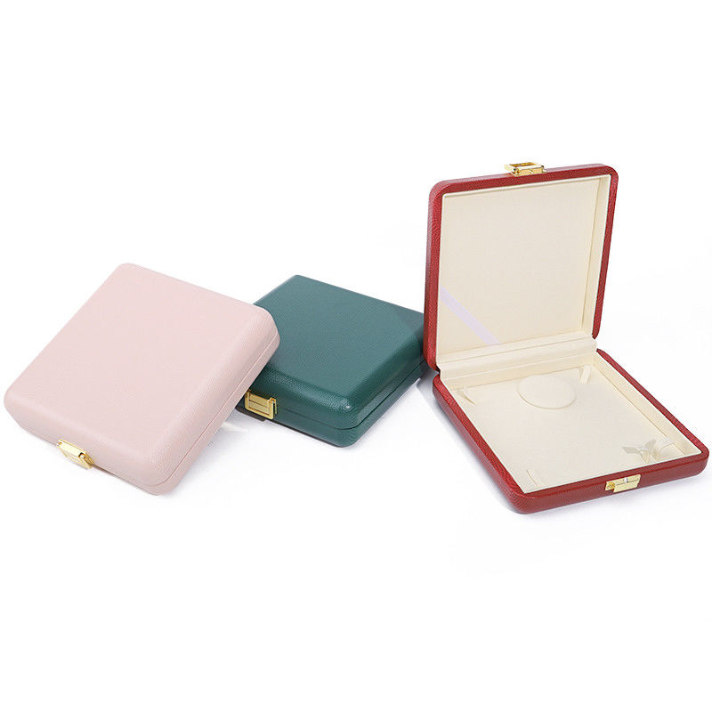 Spacious Space Multifunctional PU Leather Jewelry Organizer Box Buckle Closure