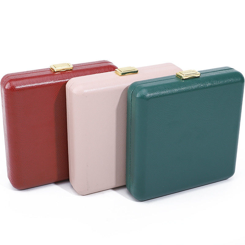 Sumptuous Durable PU Leather Pearl Necklace Packaging Case Large Jewelry Box