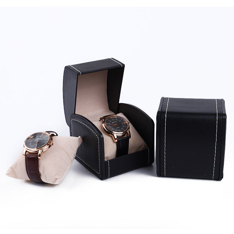 Flip Open Deluxe Handmade Leather Watch Case Treasure Packaging Watch Cover