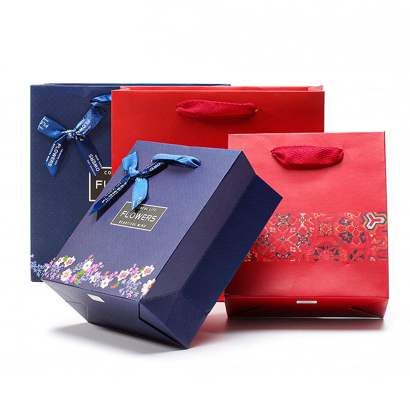 Spacious Space Hard Cardboard Paper Tote Bag for Jewelry Box Gift Packaging
