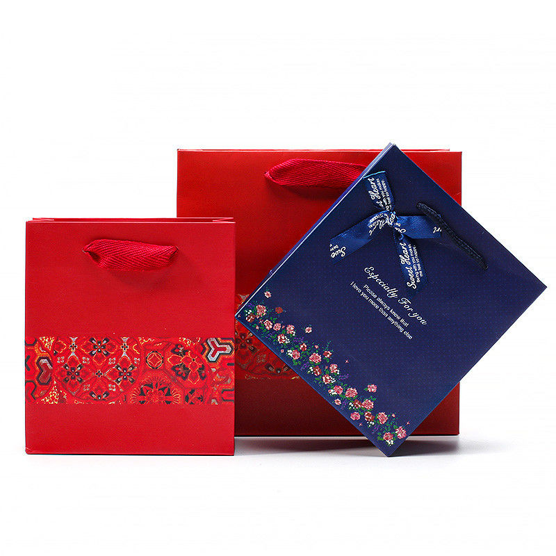 Spacious Space Hard Cardboard Paper Tote Bag for Jewelry Box Gift Packaging