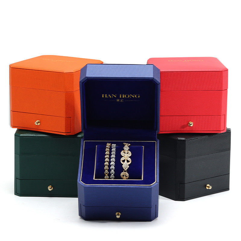 Custom Logo Hard Paper Watch Box Packaging Luxury Storage Organizer With Drawer
