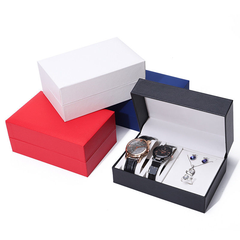 Large Capacity Hard Paper Watch Box Sturdy Jewelry Storage Case Multi Function